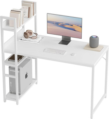 Computer Desk 47 Inch with Storage Shelves Study Writing Table for Home Office