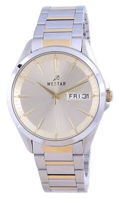 Westar Champagne Dial Zweifarbig Edelstahl Quarz 50212 CBN 102 Herrenuhr