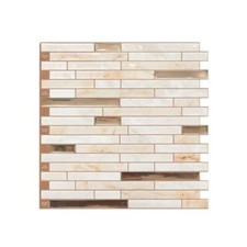 Jeedeson 12 x 12 in. Vinyl Peel and Stick Tile Backsplash Stone Beige 10-Pack