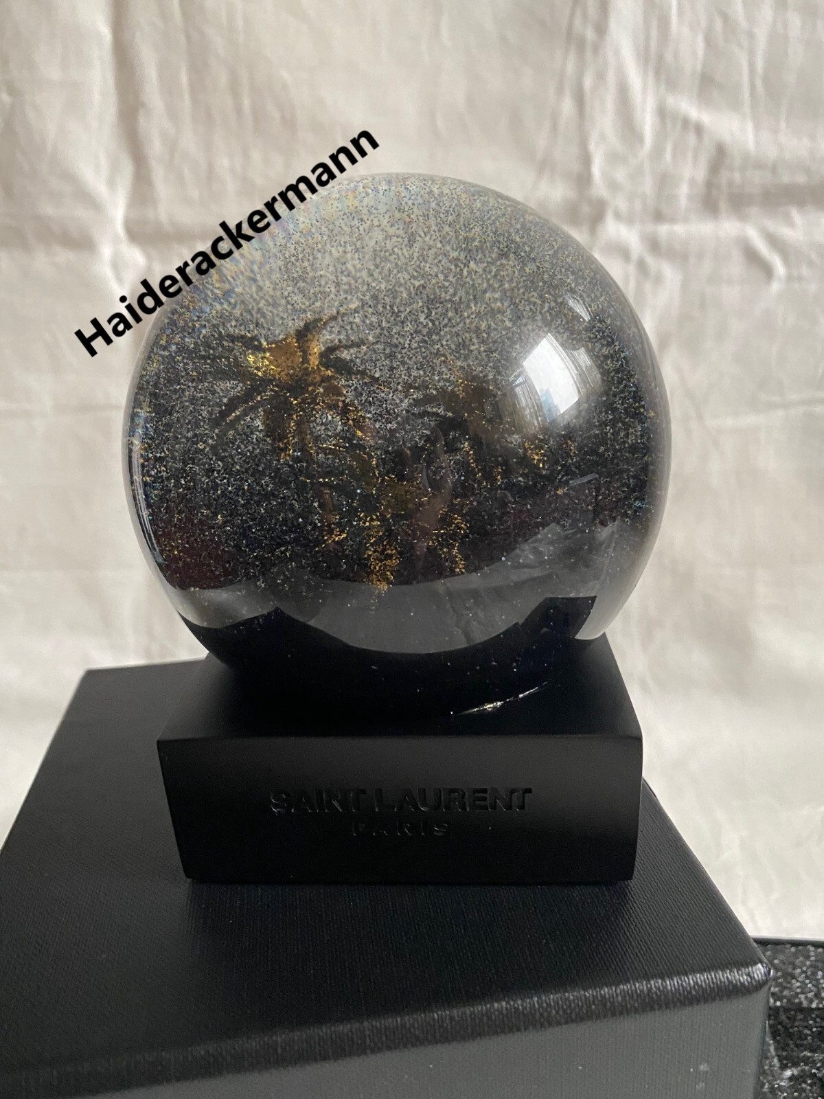 saint laurent snow globe