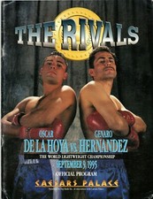 Oscar De La Hoya Vs Genaro Hernandez (The Rivals) 1995 Official Boxing Program 