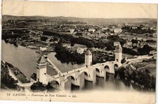 Old postcard CAHORS - Panorama du Pont Valentre (261702)