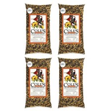 Cole's Blazing Hot Blend Bird Seed for Outdoor Bird Feeders, 10-Pound, 4 Pack