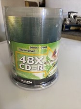 Ridata Silver-Silver CD-R 48X 700MB 80Min Digital 100 Piece zau