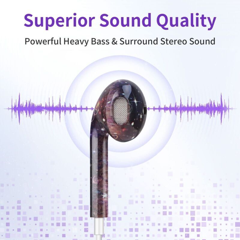 Earphones For iPhone 14 13 12 11 Pro Max 7 8 XR XS iPads Wired