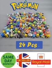 24 Figures Pocket Monsters Action Figures Cake Toppers Pikachu Kids UK SELLER