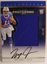ZAY JONES SILHOUETTES AUTO RELIC 26/99 PANINI PREFERRED 2017