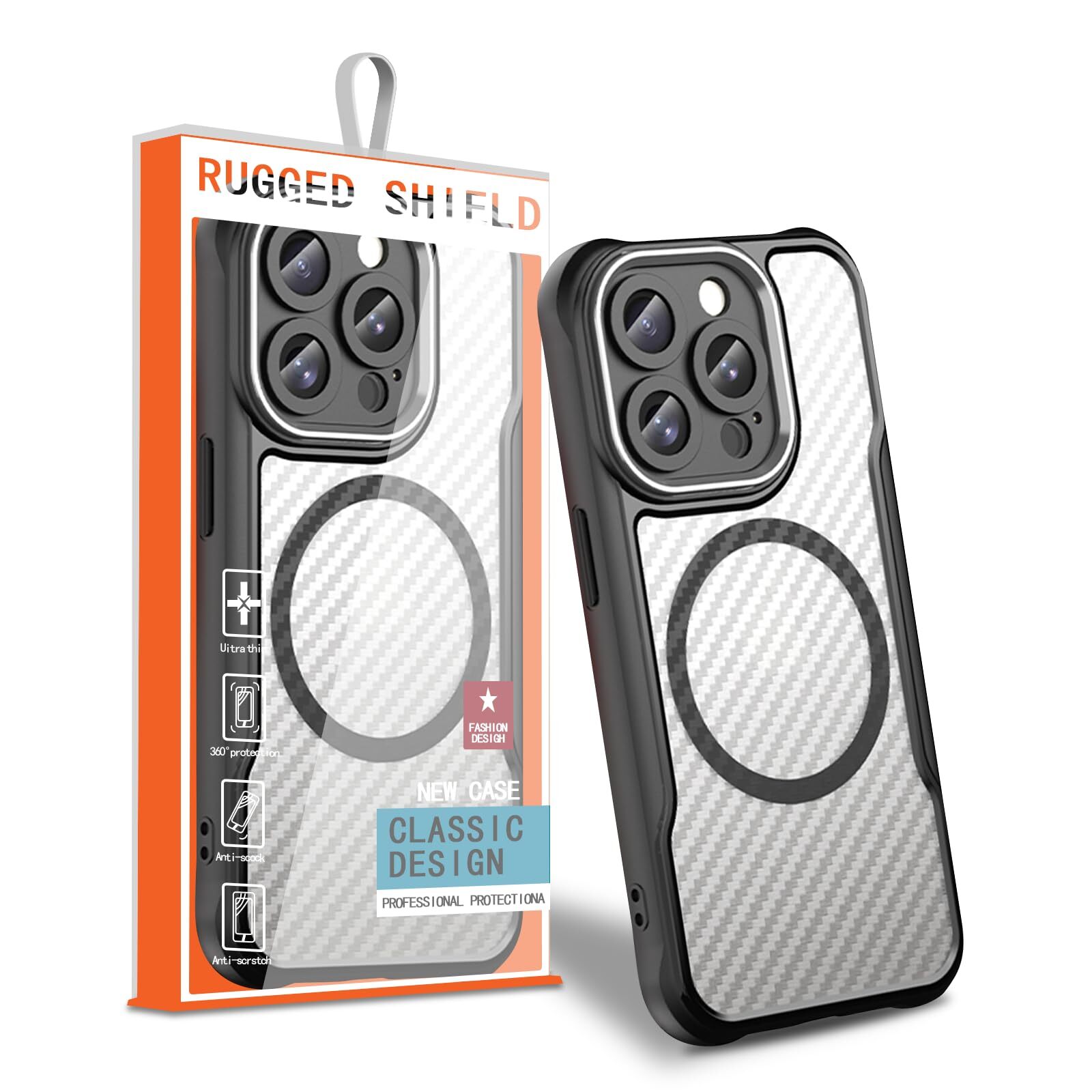 Compatible with US Military Standard Magsafe Seninhi for iPhone 14 Pro Case 703