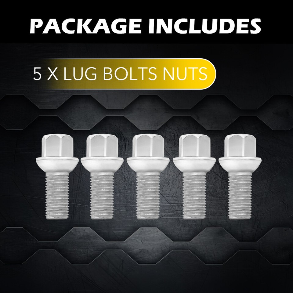 20PCS Lug Bolts Nuts Fit Mercedes E350 SL500 E550 SL550 CLS550 C250