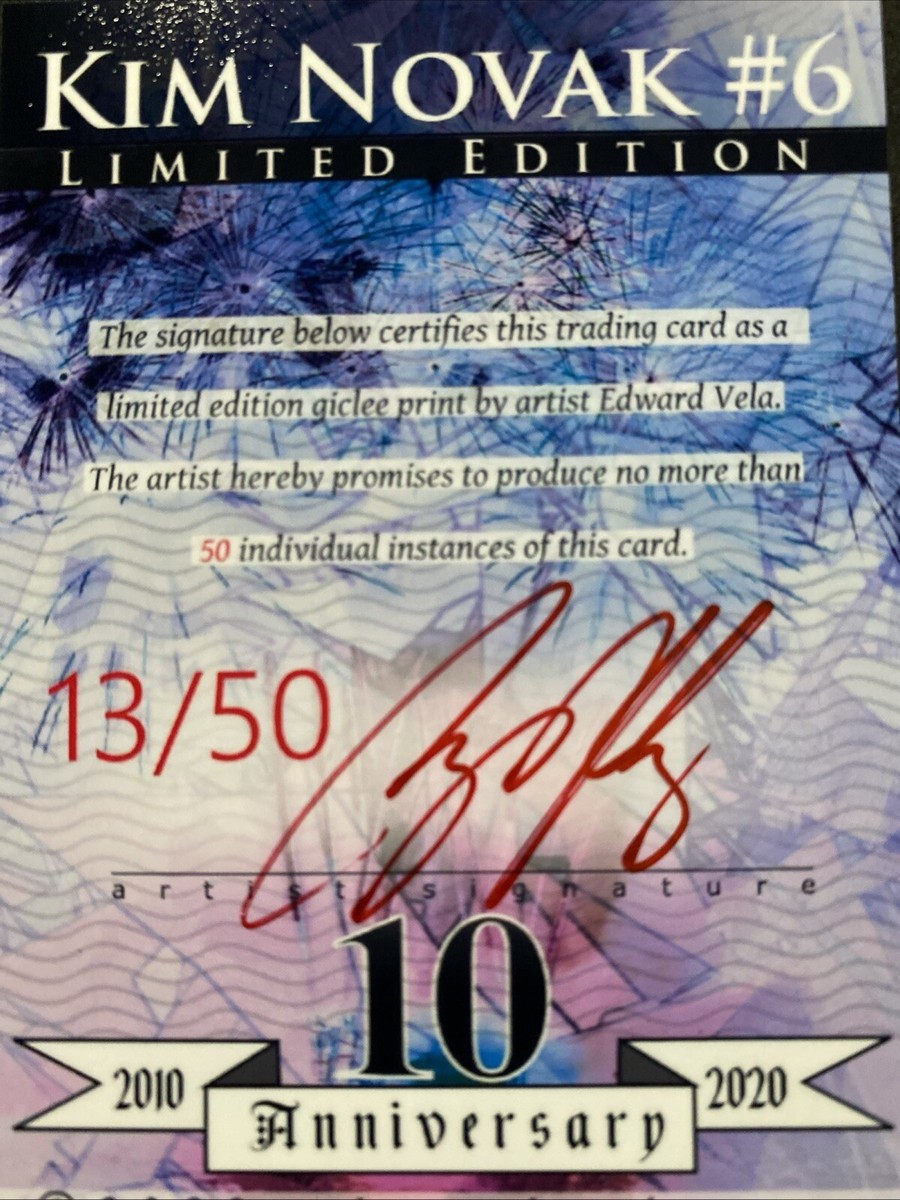 【40CD+20DVD 直筆サイン】THE WHO: 2006 TOUR V.2 Kim Novak #6 Art Card Limited Numbered xx/50 Edward Vela Signed