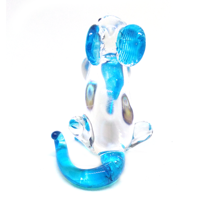 Mouse 6 hand blown clear art glass miniature figurine crystal sculpture animal eBay