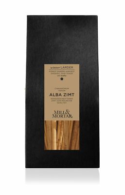 (154,44 /1kg) Mill & Mortar Echte Alba Zimtstangen aus Sri Lanka ganz -  Bio  - 