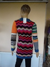Robe Pull Manches Courtes Brodée En Laine DESIGUAL - Taille 36 FR - Parfait état - Occasion Très Bon état