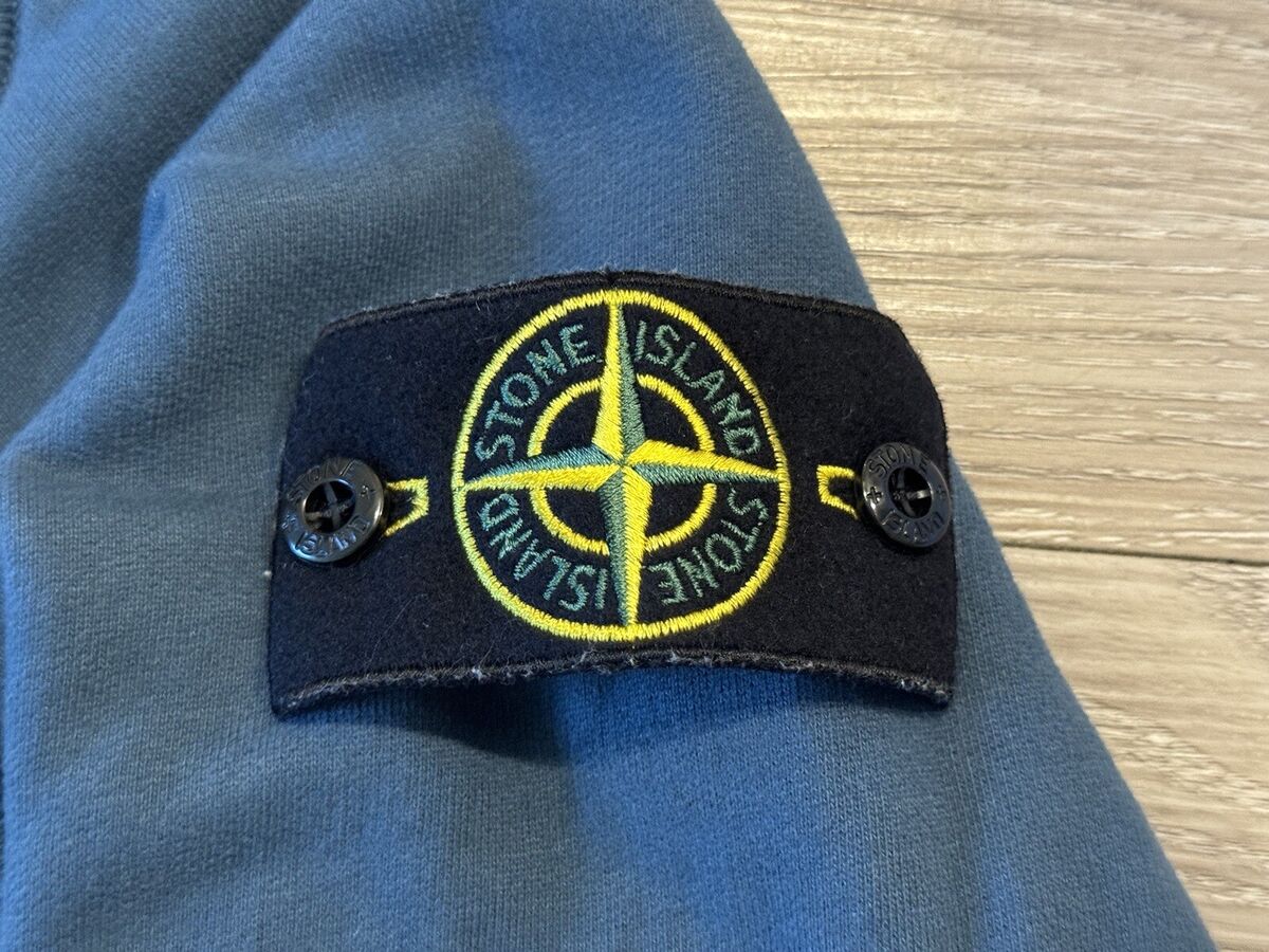 Stone Island Logo Half Zip Sweatshirt Size XL Garment Dyed Stone Island Logo Half Zip Sweatshirt Size XL Garment Dyed