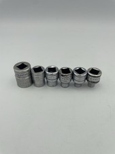 SNAP ON FS201 FS141 FS121 FS101 FS081 FSM61 SOCKET SET 6 Pcs 6 Pt SHALLOW 3/8”