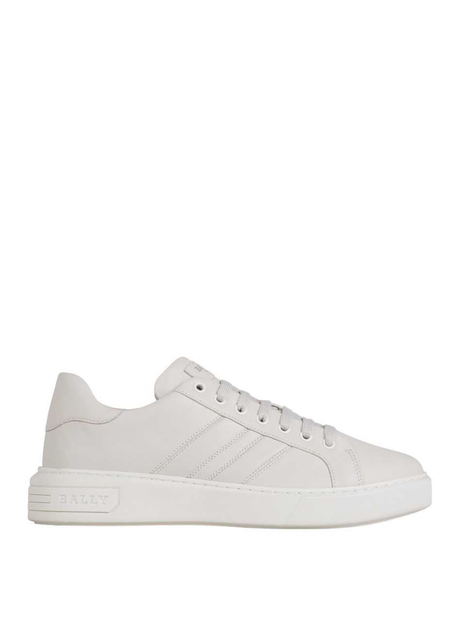Bally Mirty 6239621 Mens Dusty White Calf Leather Sneakers US 125 MSRP 690 58690₽