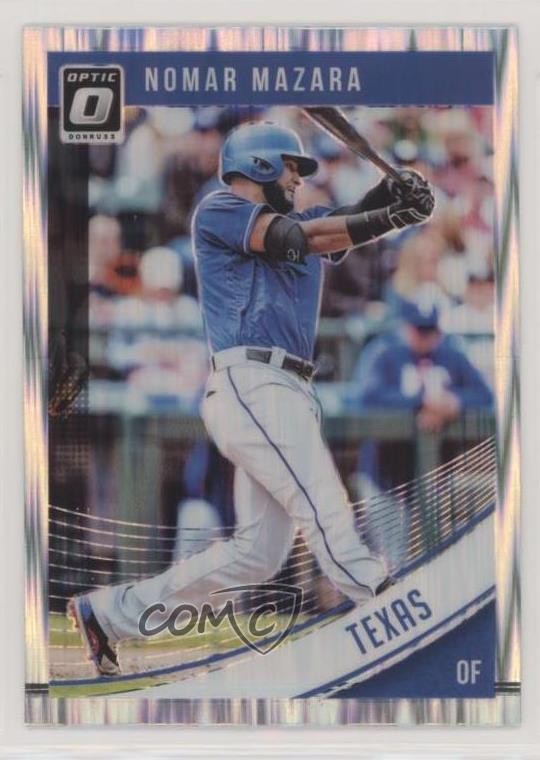 2018 Panini Donruss Optic Shock Prizm Nomar Mazara #151 09wc