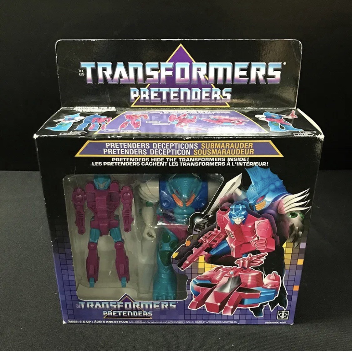 🔥NEW 1987 Vintage Transformers Pretenders SUBMARAUDER by 