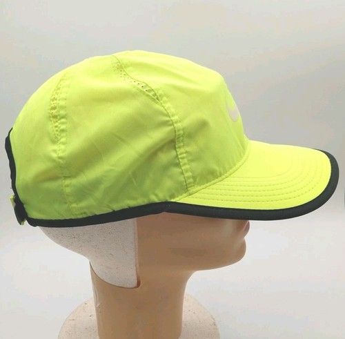 Nike Dri-Fit Featherlight Cap Hat Yellow Strap Back Tennis Fishing Outdoor Sport - Picture 7 of 11