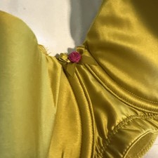 Cacique 48D Bra Chartreuse Green Lightly Lined Balconette Underwire
