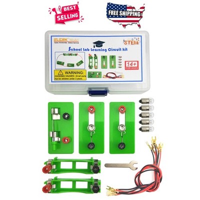 STEM Physics Electricity Experiment Kit Hands-On Circuits Set with Storage Box