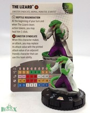 Heroclix Spider-Verse set The Lizard 027 Uncommon figure w/card