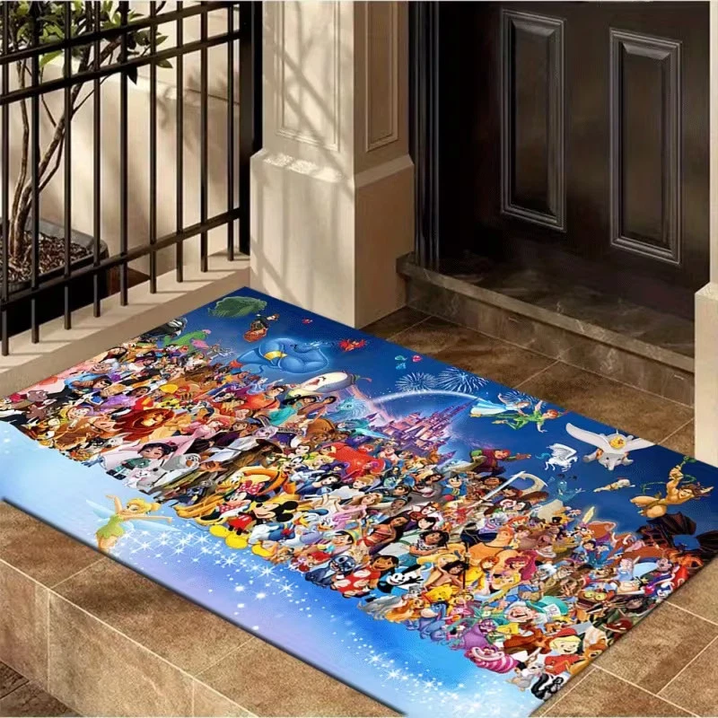 Disney Family Rug, Cartoon Decor Room Rug Best Gift US Decor