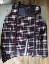 Vintage 90s Burberry Navy Nova Check Trench Coat Removable Lining zip out 38" L
