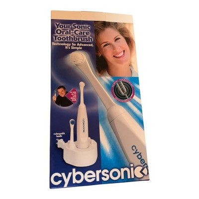 Cybersonic Classic Rechargeable Power Toothbrush Kit With 2 Brush Attachments