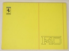 Genuine original 1988 Ferrari F40 owners manu...