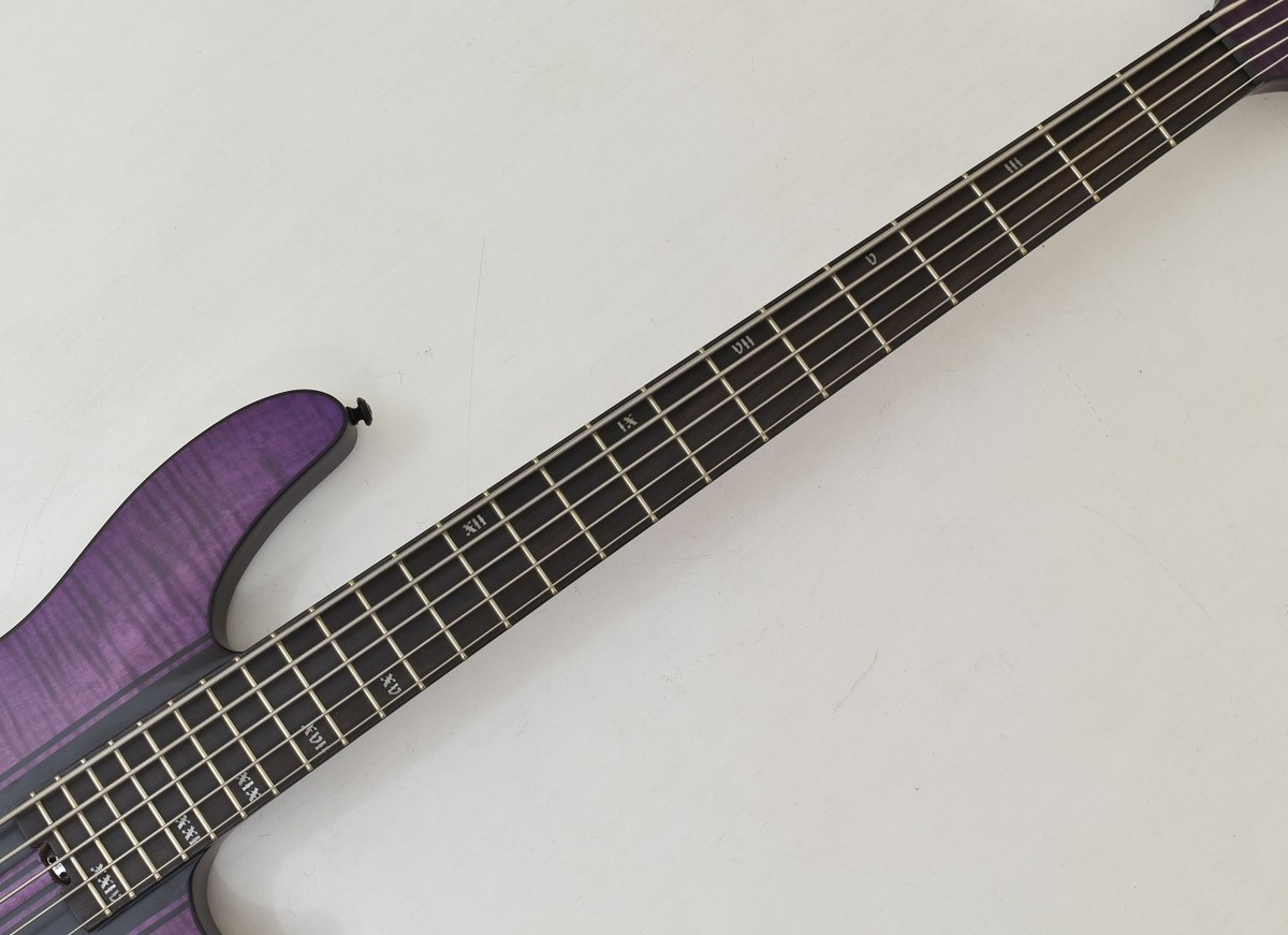 Schecter 5-String C-5 GT Bass Satin Trans Purple (STP) #1533 for