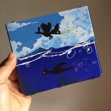 Rare Kawaii Pixel Art Latios Latias Console Case for Nintendo series Cover shell