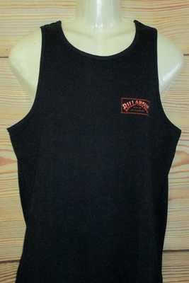 #ad MENS BILLABONG BLACK TANK TOP T SHIRT SIZE L $19.90