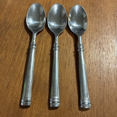 ARN3 Teaspoon Lot of 3 Artisanware Glossy Stainless China