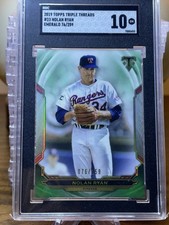 2019 Topps Triple Threads Texas Rangers Nolan Ryan Emerald 76/259 SGC 10 GemMint