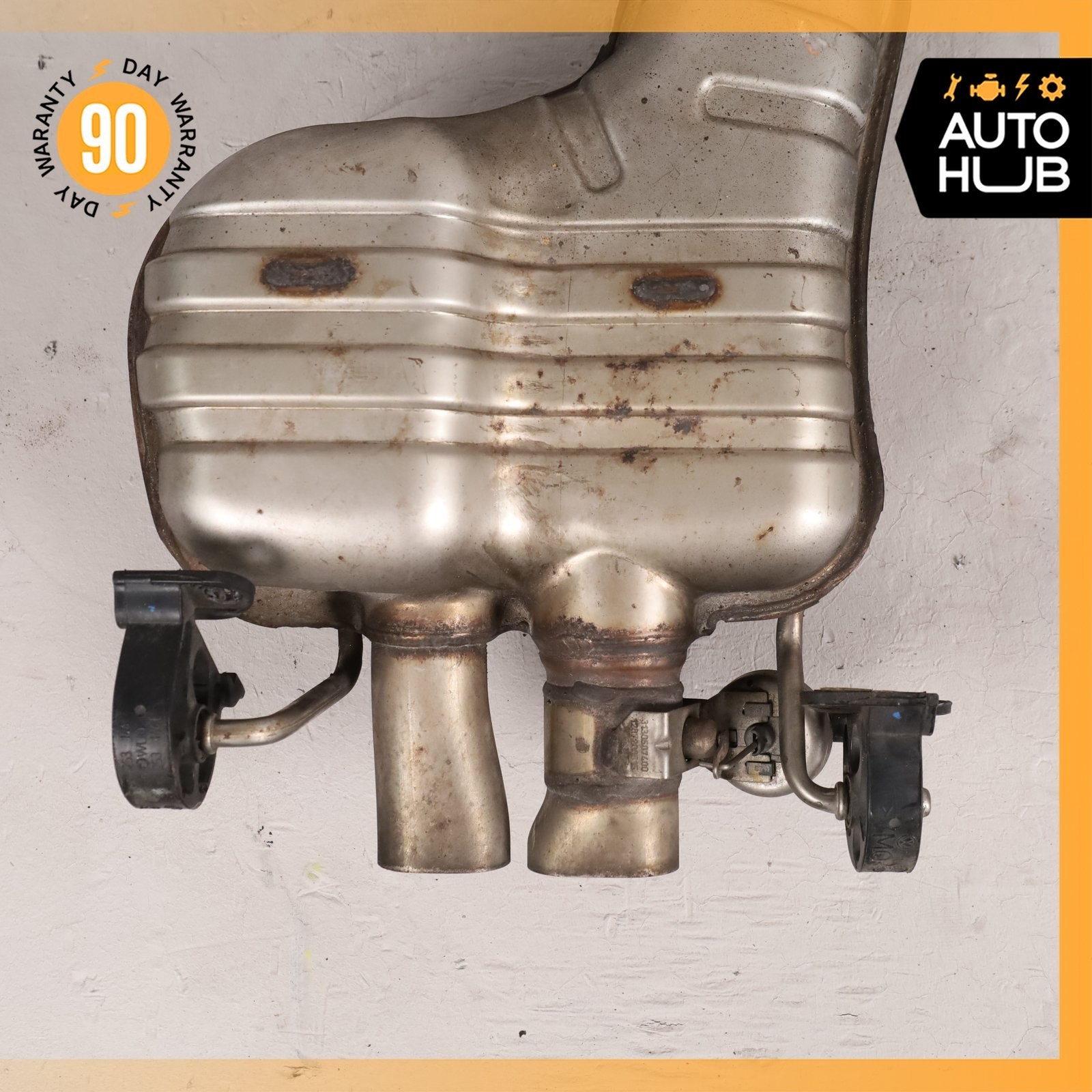 12-13 Bentley Continental GT GTС Exhaust Muffler Mufflers Set 3W3253600A OEM 30k