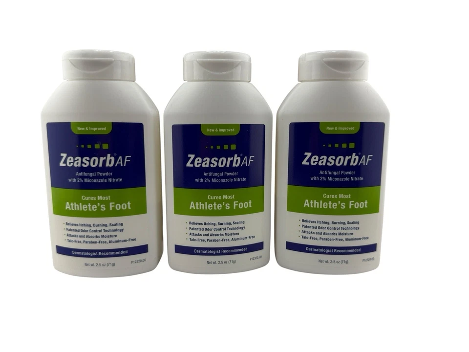 3 件 Zeasorb AF 抗真菌运动员足粉 - 2.5 液量盎司有效期至 01/27 — 第 4/4 张图片