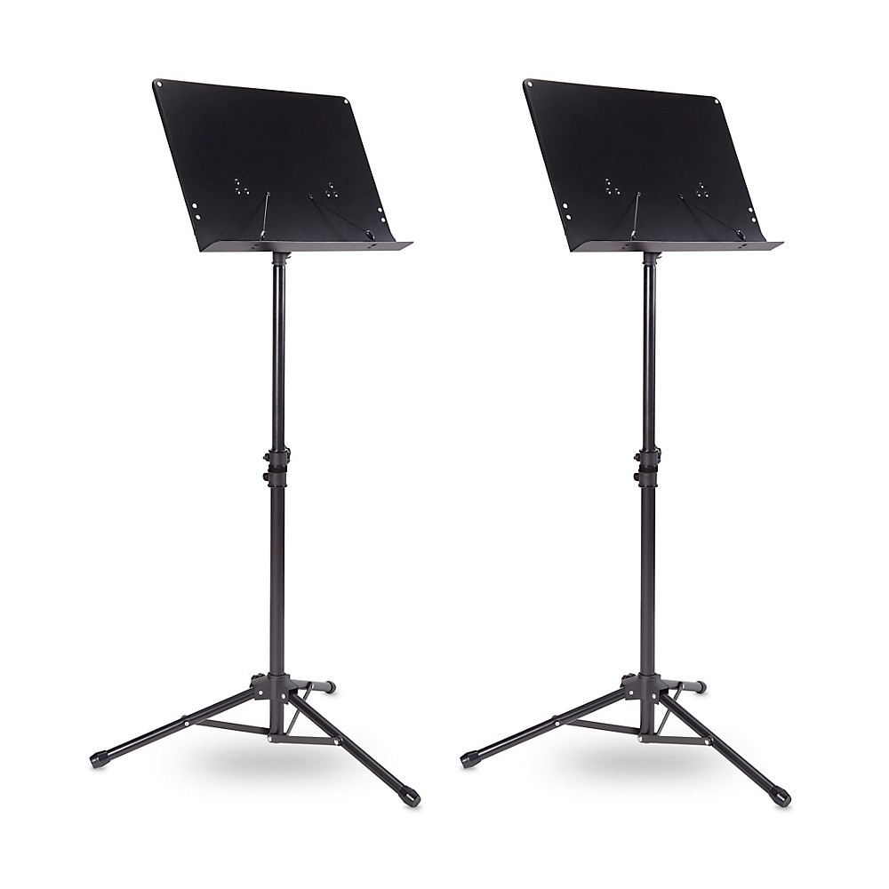 Musician's Gear Tripod Orchestral Music Stand Regular Black  2 Pack