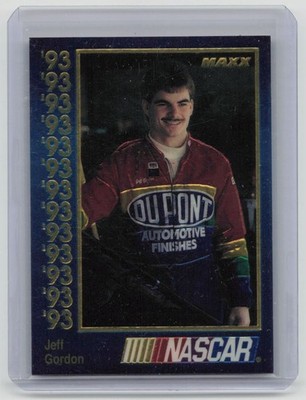 1993 Maxx Jeff Gordon NASCAR Trading Card 24/212 Winston Cup Rookie Era Vintage