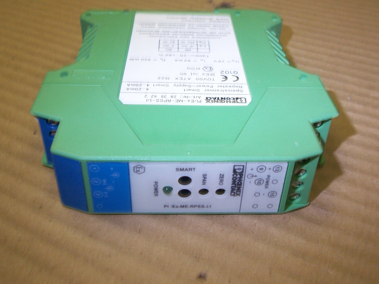 PHOENIX CONTACT PI/EX-ME-RPSS-1/1 REPEATER POWER SUPPLY SMART 4...20MA