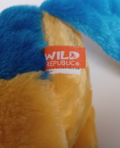 Wild Republic Aras Papagei Plüschtier blau gelb grün realistisches Kuscheltier - Bild 7 von 10