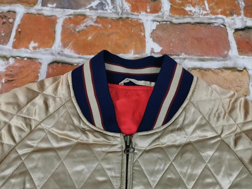 *CHEVIGNON HERITAGE VINTAGE BOMBER JACKE*SCHREIBSCHRIFT*BRONZE GOLD*GR S*TIP TOP - Bild 4 von 8