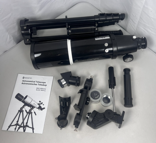 EACONN Telescope 80mm Aperture 600mm Refractor Adults Kids Portable Star Watch - Picture 2 of 18