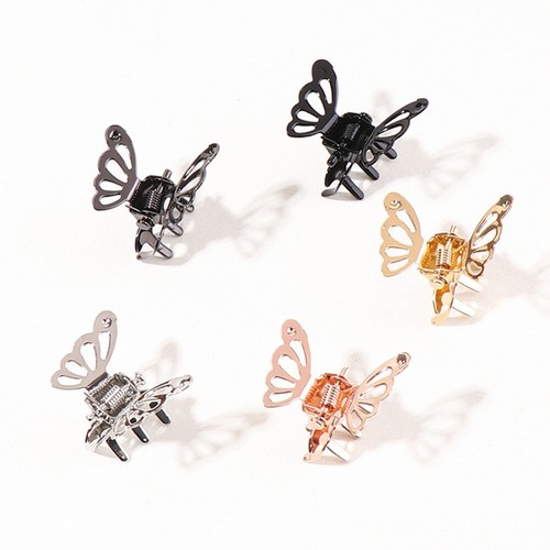 1pc Fixed Clip Side Clip Hair Accessories Hollowed Butterfly Small Grab Clip/s - Picture 8 of 24