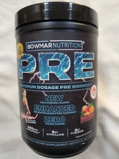 Bowmar Nutrition Pre workout Peach Mango 40 Servings
