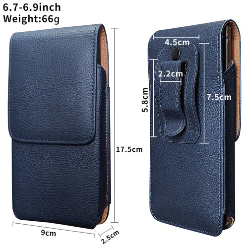 For Samsung Galaxy S8+/S9 Plus Note8 9 Slim Leather Case Belt Clip Holster Pouch - Picture 26 of 30