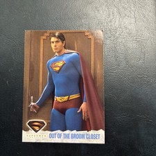 Jb2d Superman Returns 2006 Topps #54 Brandon RoUTH Out Of The Broom Closet
