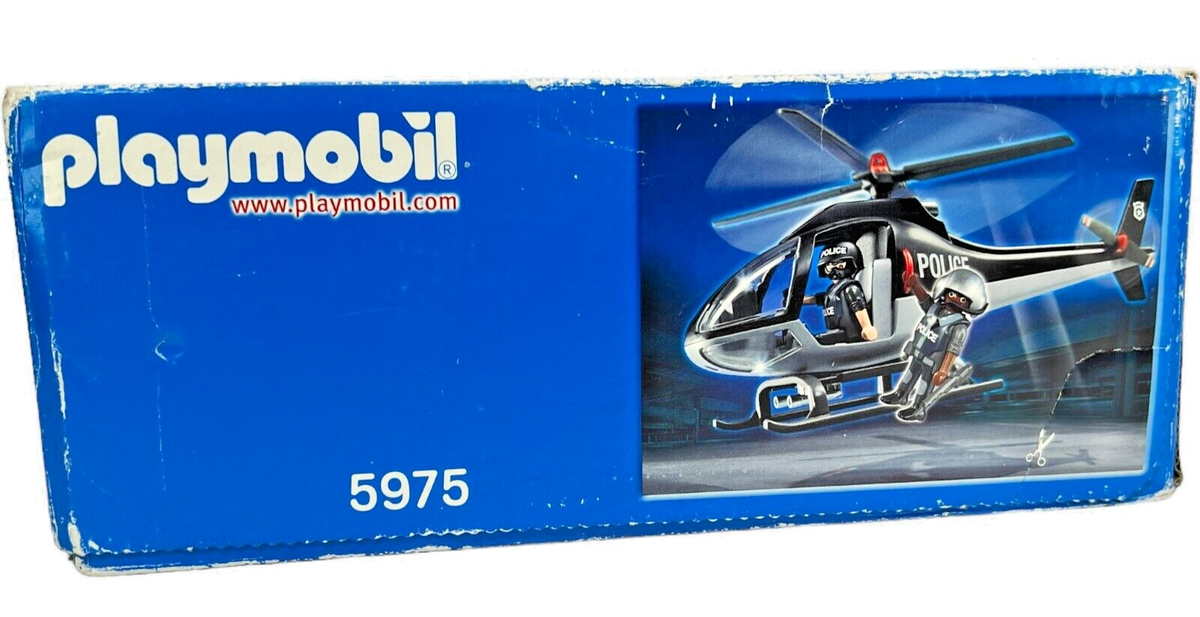 PLAYMOBIL 5975 Tactical Unit Helicopter Playset for sale online