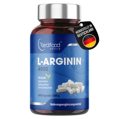 L-Arginin Kapseln hochdosiert XXL Dose 400 Kapseln  Qualität Made in Germany - Bild 1 von 4