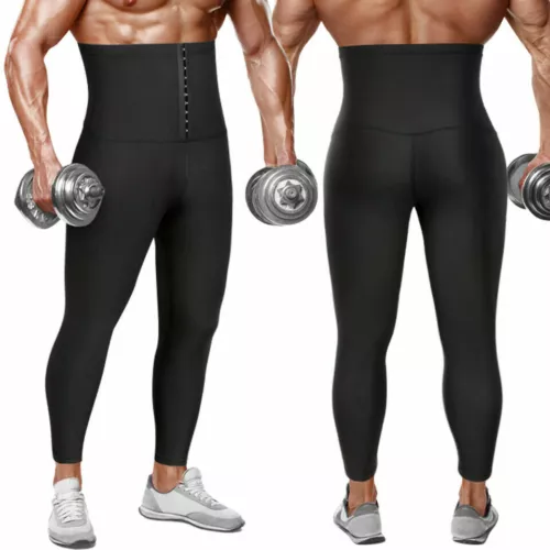 Männer Fettverbrennung Schweiß Sauna Hose Shorts Body Shaper Taille Trainer Gewichtsverlust - Bild 16 von 19